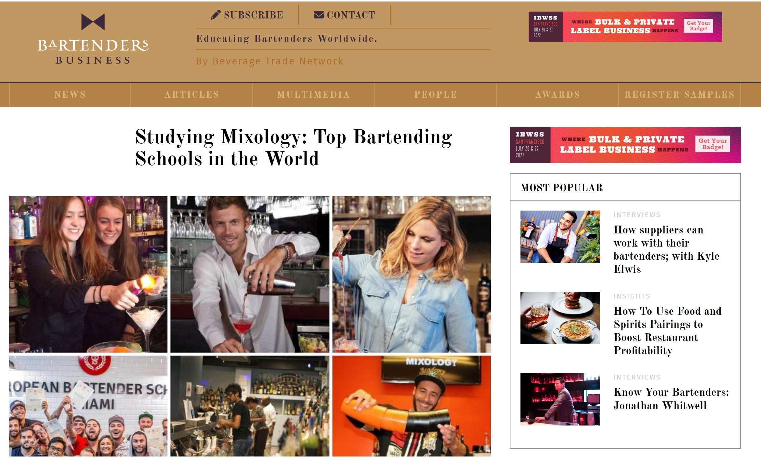 Bartenders Business