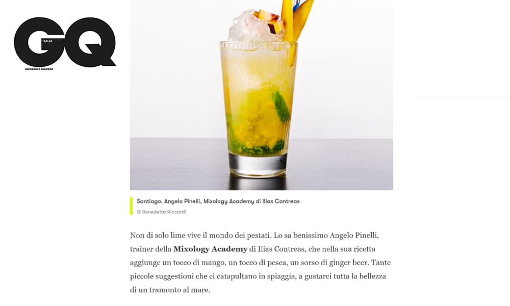 GQ Italia e MIXOLOGY Academy