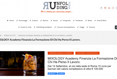 Unfolding Roma su MIXOLOGY Academy