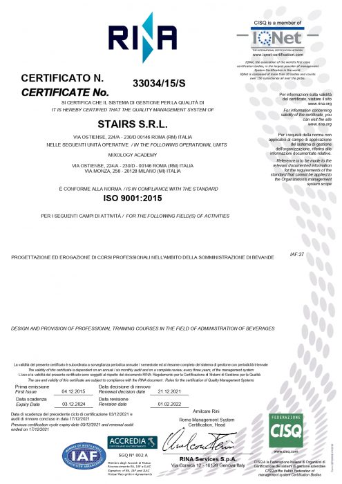 Certificazione Internazionale