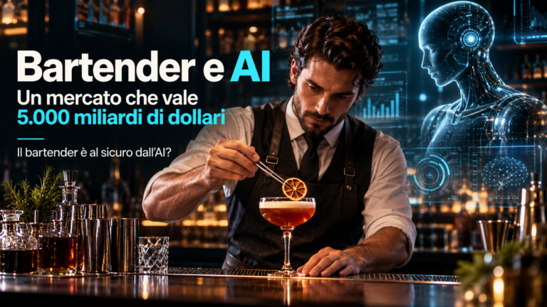 Bartender e AI: Un mercato che vale oltre 5.000 miliardi di dollari. Il bartender é al sicuro dall’AI?